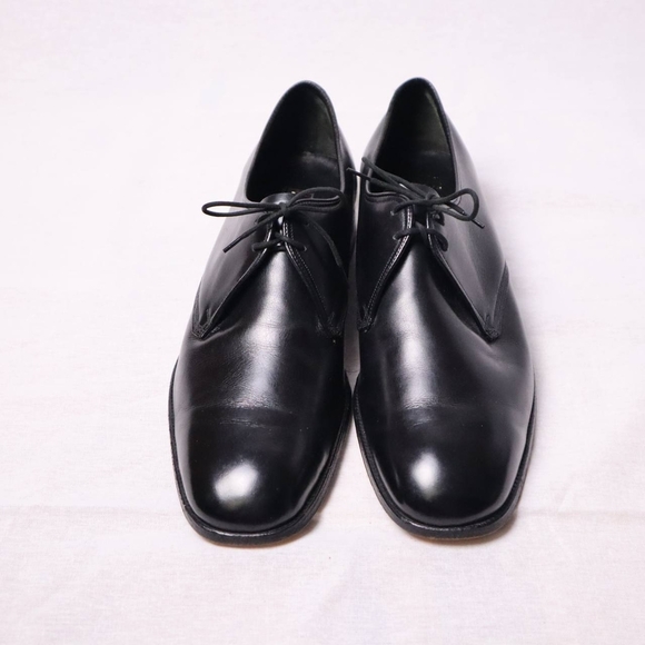 Barker Black Leather‎ Derby Dress Shoes UK 7 / US 8 Made in England - Picture 4 of 7